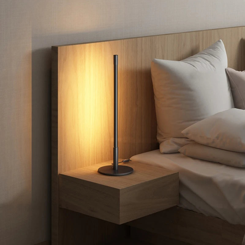 Minimalist Table Lamp Bedroom Bedside Desk Lamp Modern LED Lights Simple Hotel Lamps Homestay Night Light Home Lighting