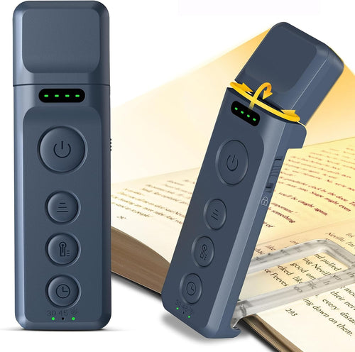 Book Lights for Reading at Night, Rechargeable Book Light Clip on - 3 Colors & 5