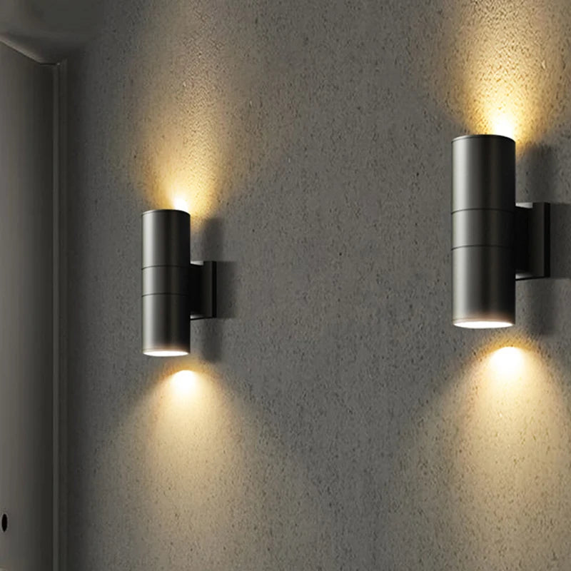 Black Gray up down Outdoor Wall Light 6W 10W 20W 30W 36W Porch Garden Waterproof Home Lighting Outdoor
