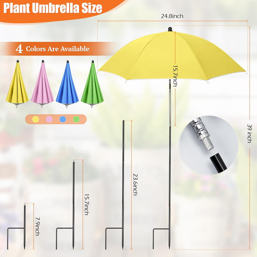 Plant Umbrellas for Outdoor Plants, Garden Umbrella Shade for Potted Plants and Garden Beds, Provide Shade to ‌Defend Plants from Blazing Sun