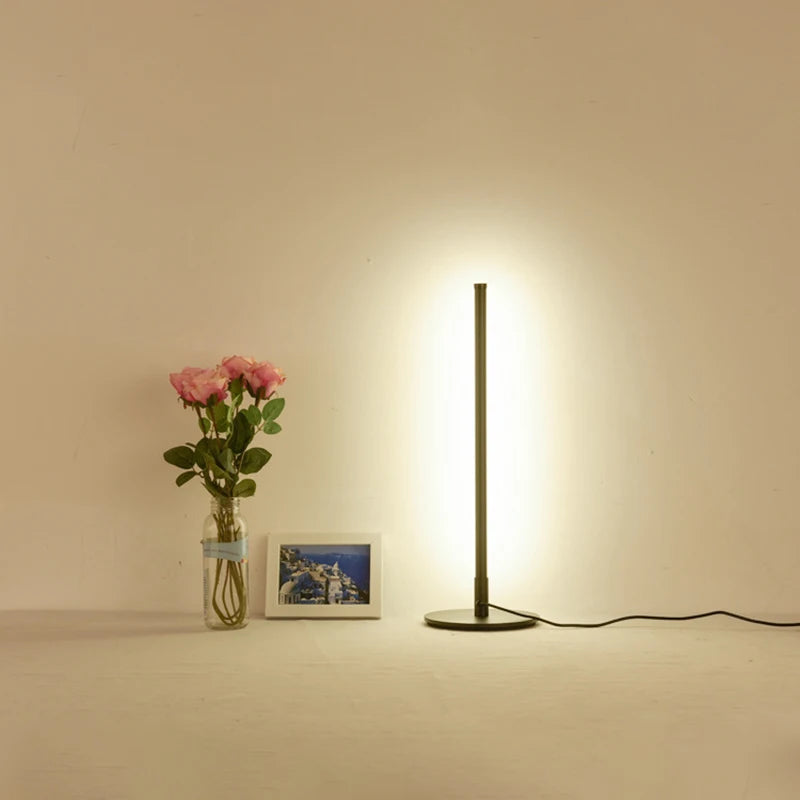 Minimalist Table Lamp Bedroom Bedside Desk Lamp Modern LED Lights Simple Hotel Lamps Homestay Night Light Home Lighting
